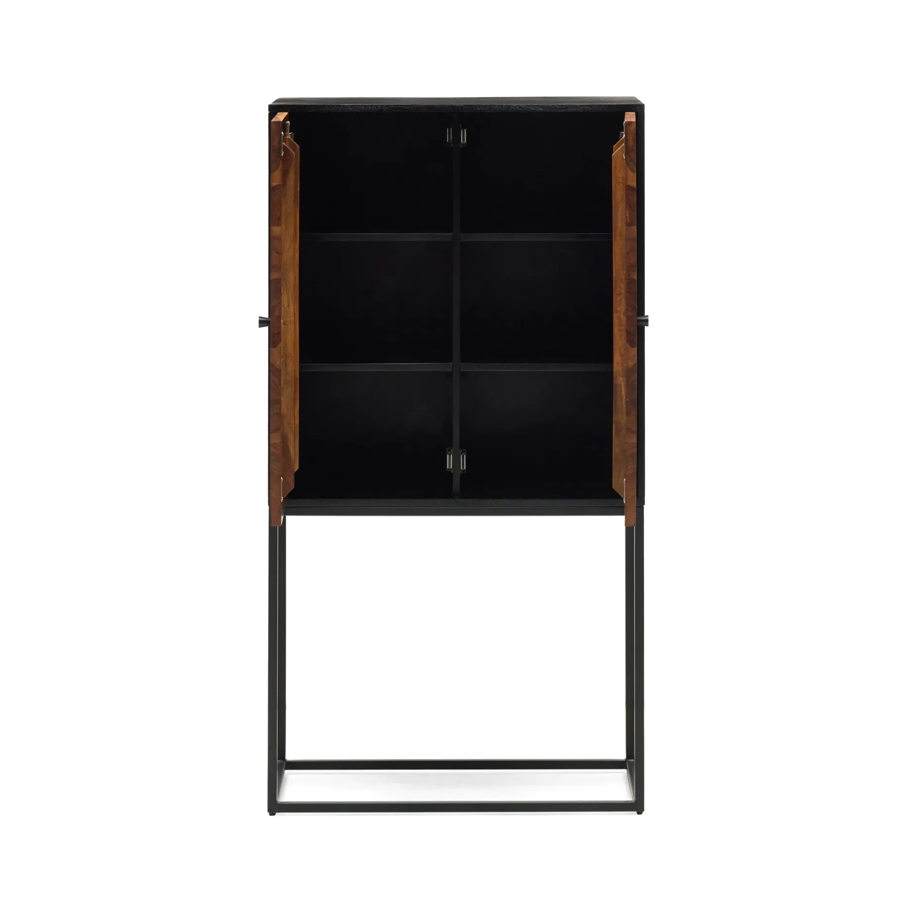 Best Horgans Maru Sheesham Cabinet Natural & Black