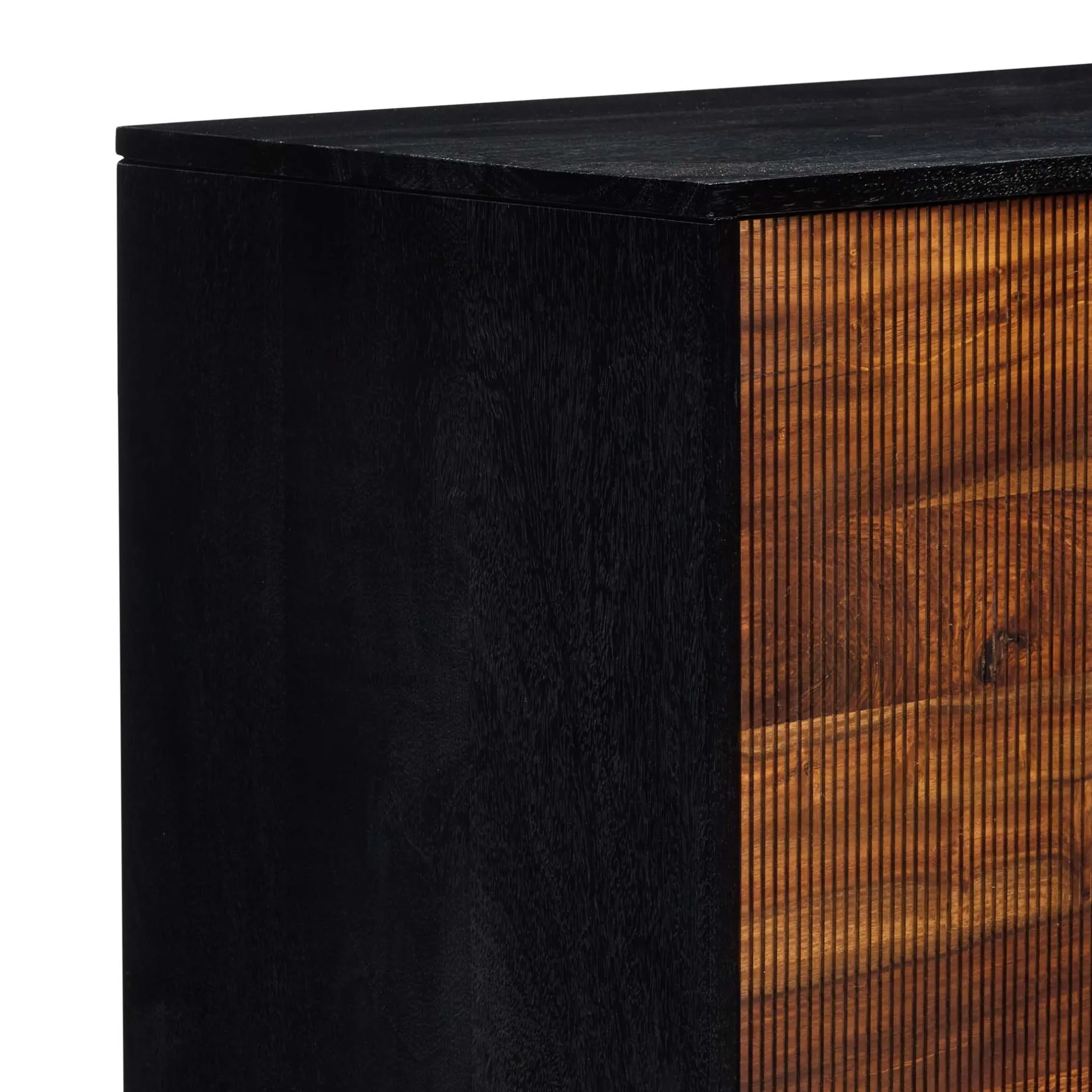 Best Horgans Maru Sheesham Cabinet Natural & Black