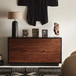 Best Horgans Maru Sheesham Sideboard Black