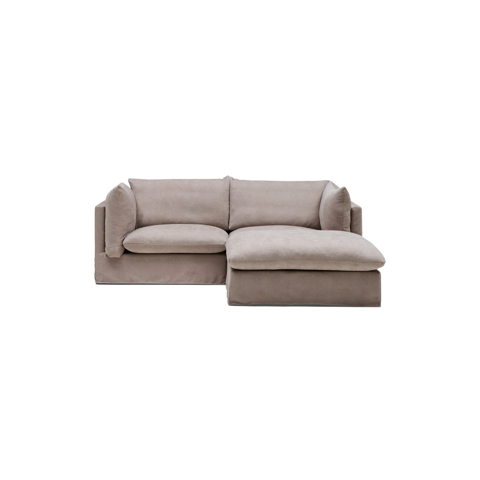 Online Horgans Mia Modular Sofa 2 Seat with Ottoman Oatmeal
