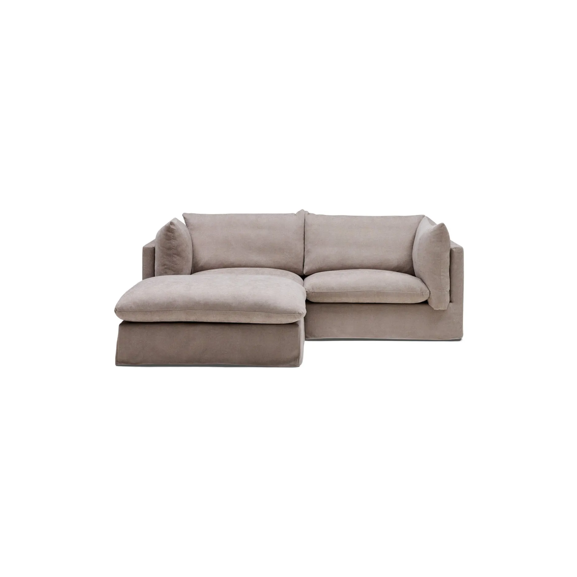 Online Horgans Mia Modular Sofa 2 Seat with Ottoman Oatmeal
