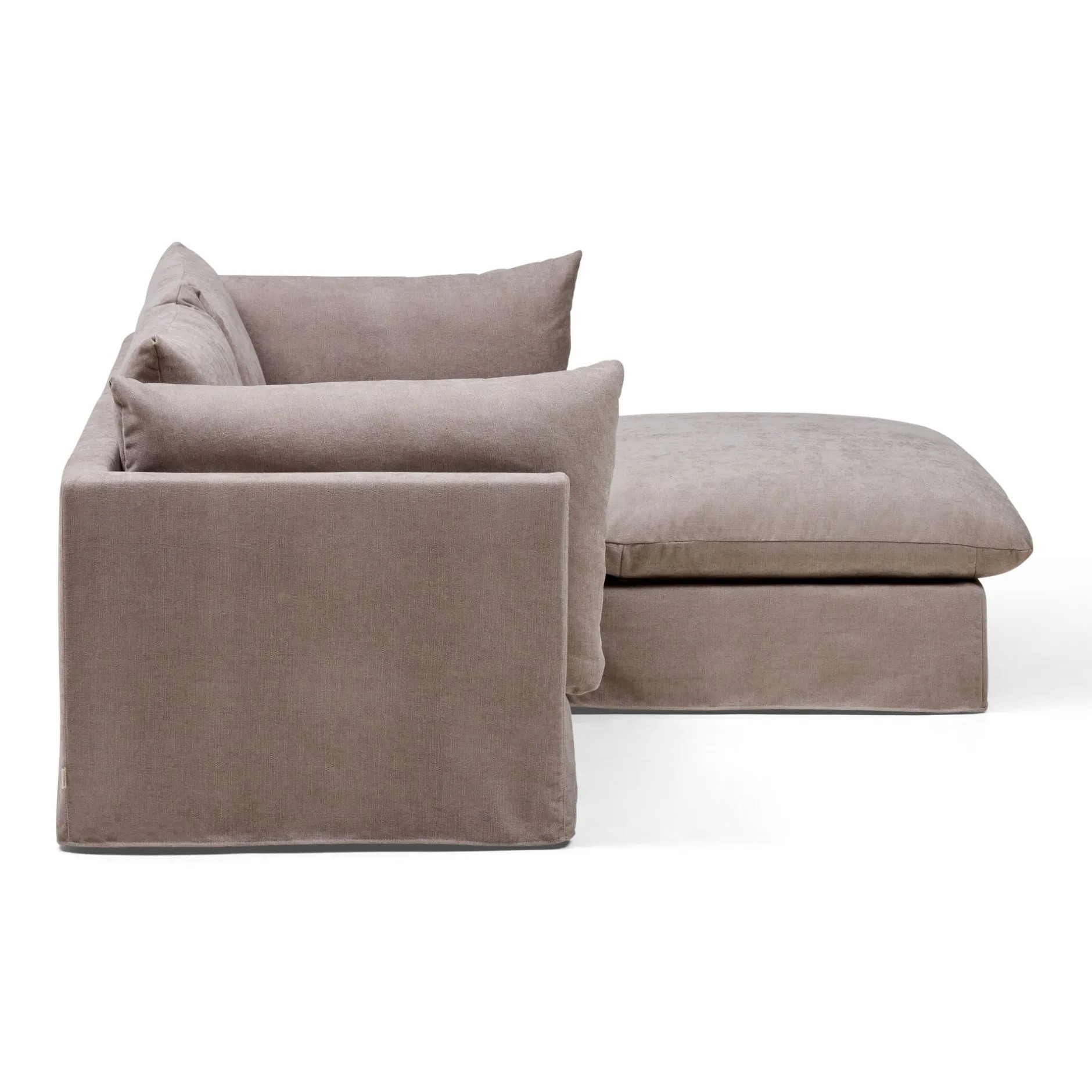 Online Horgans Mia Modular Sofa 2 Seat with Ottoman Oatmeal