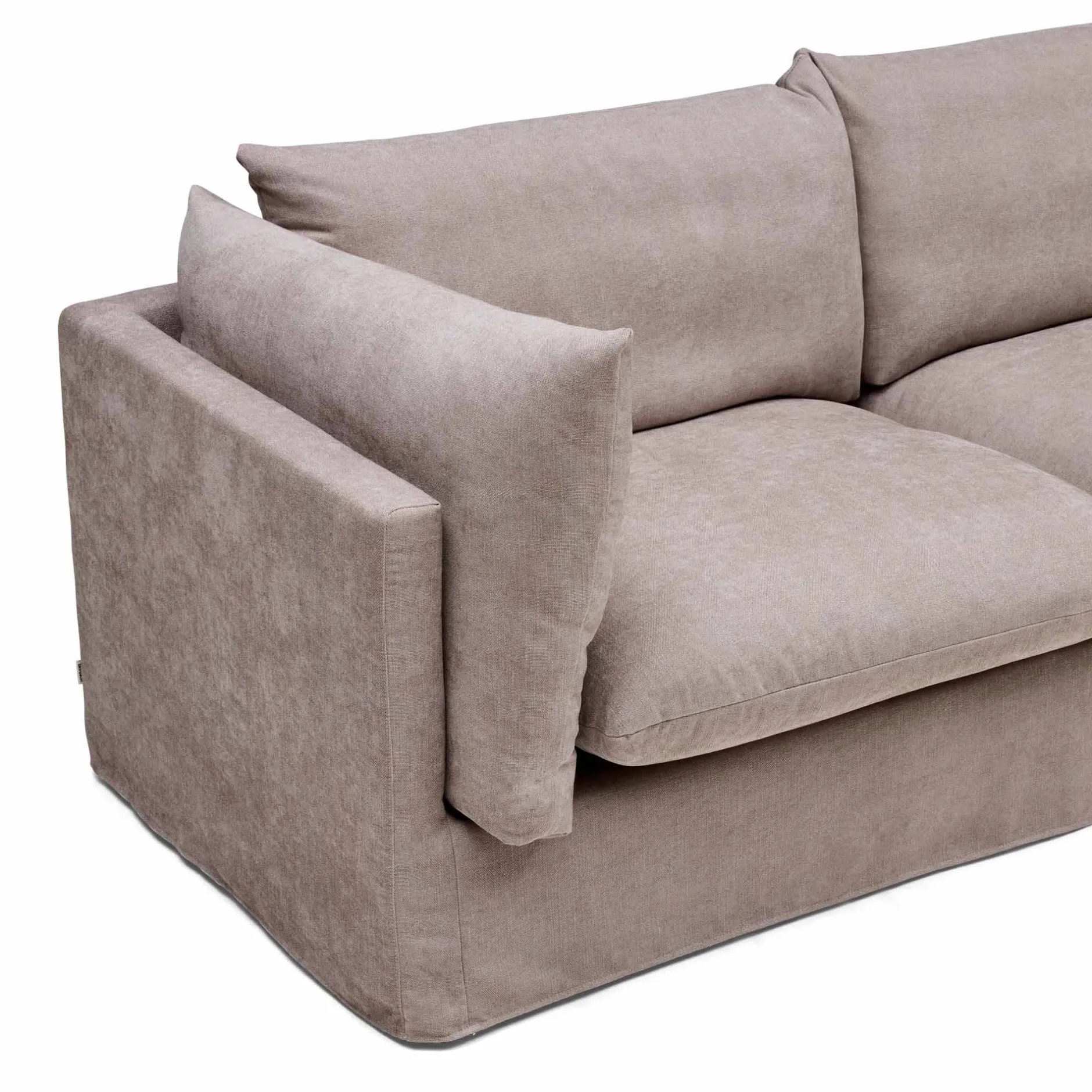 Online Horgans Mia Modular Sofa 2 Seat with Ottoman Oatmeal