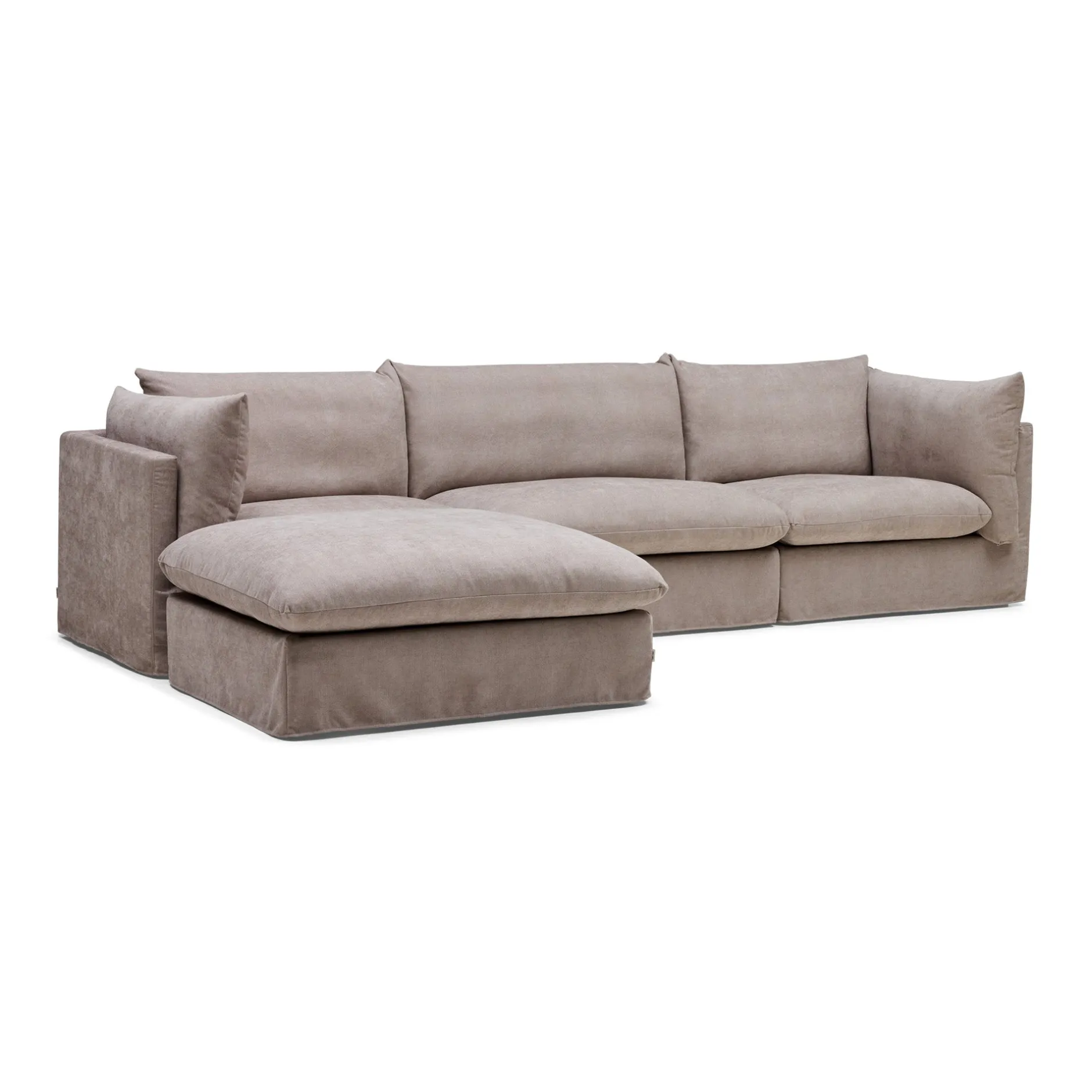New Horgans Mia Modular Sofa 3 Seat with Ottoman Oatmeal