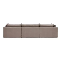 New Horgans Mia Modular Sofa 3 Seat with Ottoman Oatmeal