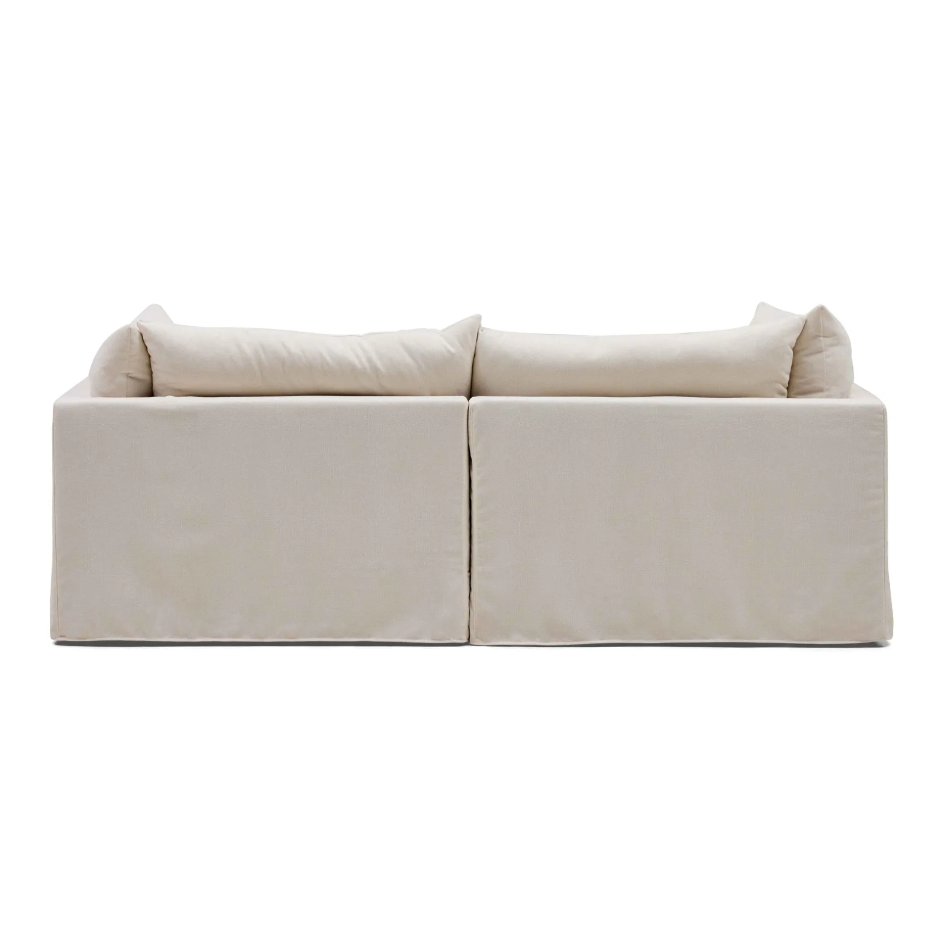 Online Horgans Mia Modular Sofa 2 Seat with Ottoman Warm Ivory