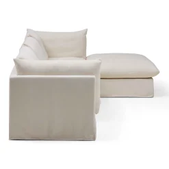 Sale Horgans Mia Modular Sofa 3 Seat with Ottoman Warm Ivory