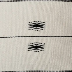 Sale Horgans Mika Handwoven Cushion 45x45 Black & White