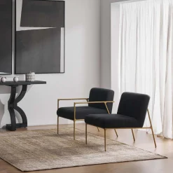 Online Horgans Mila Chair & Gold Black