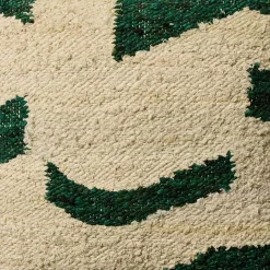 Outlet Horgans Mili Square Cushion 50x50 Green & White