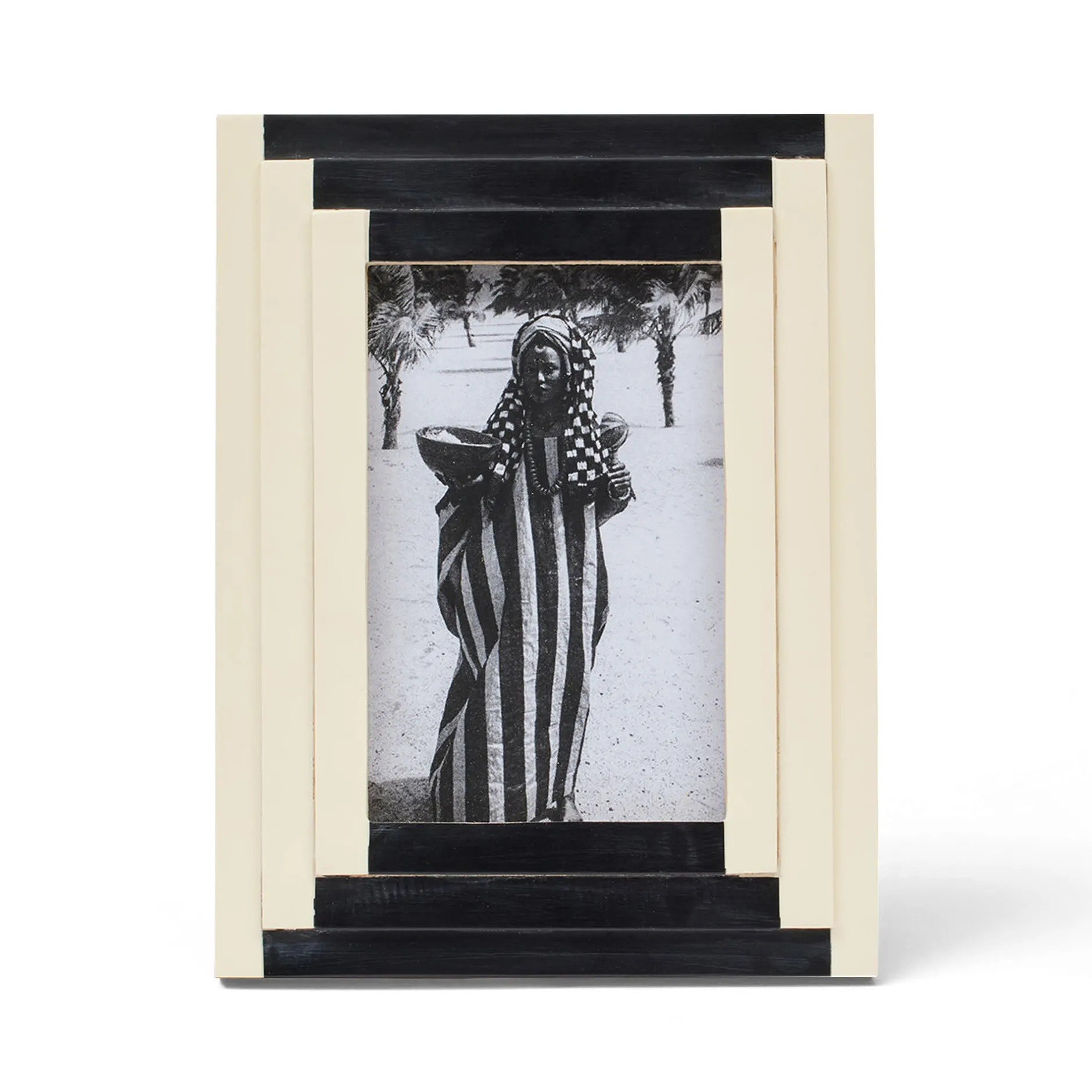 Hot Horgans Milli Photo Frame 4 x 6 Black & Cream
