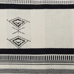 Outlet Horgans Mohe Handwoven Cushion 60x40 Black & White
