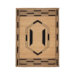 Outlet Horgans Monte Jute Rug 200 x 280 Natural & Black