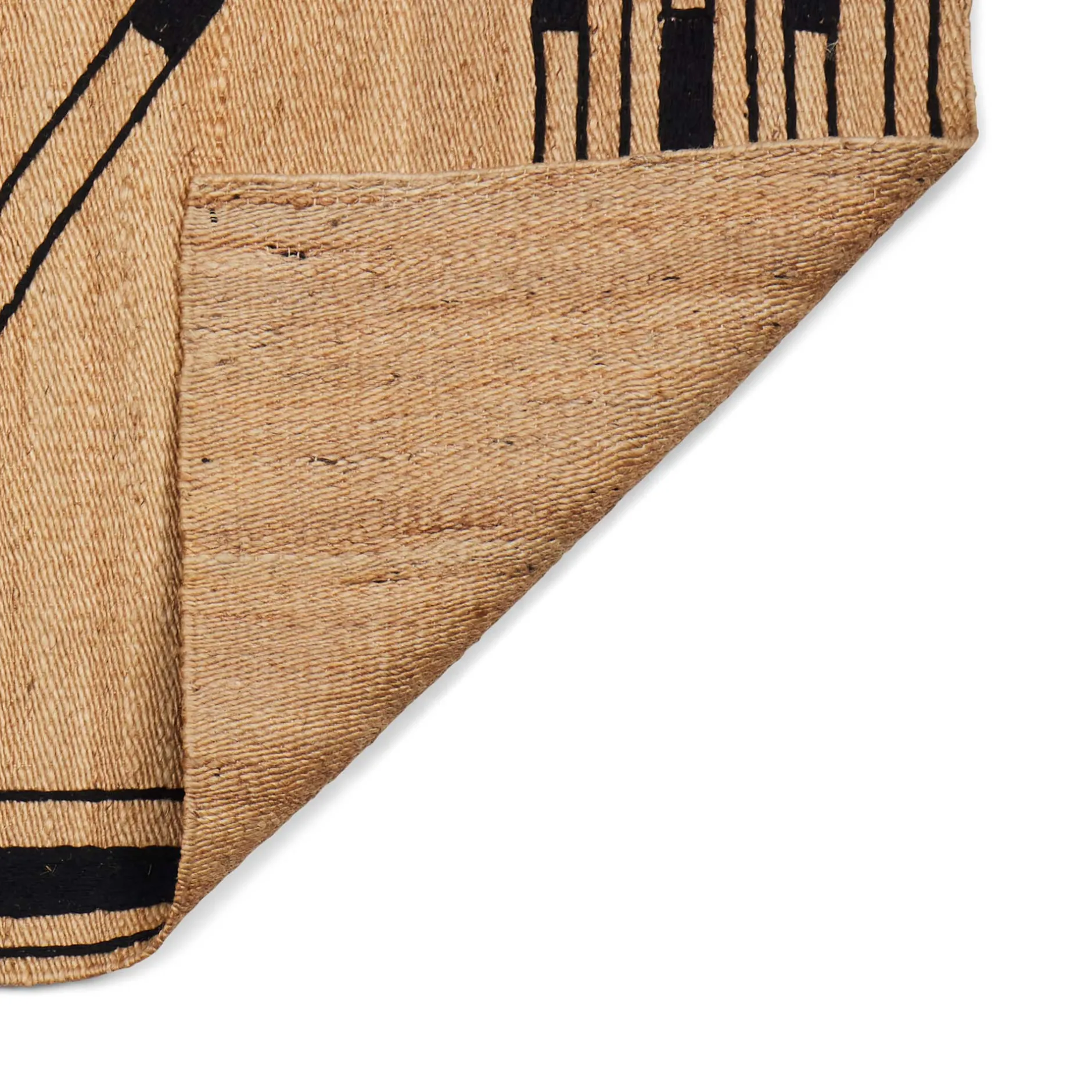 Outlet Horgans Monte Jute Rug 200 x 280 Natural & Black