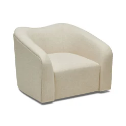 Fashion Horgans Muse Swivel Chair Ivory