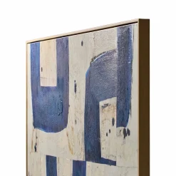 Hot Horgans Neve Framed Wall Art Blue & White