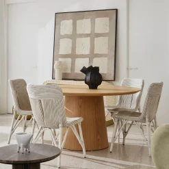 Clearance Horgans Nusa Dining Chair White Rattan