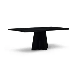 Hot Horgans Odin II Mango Wood Dining Table Black