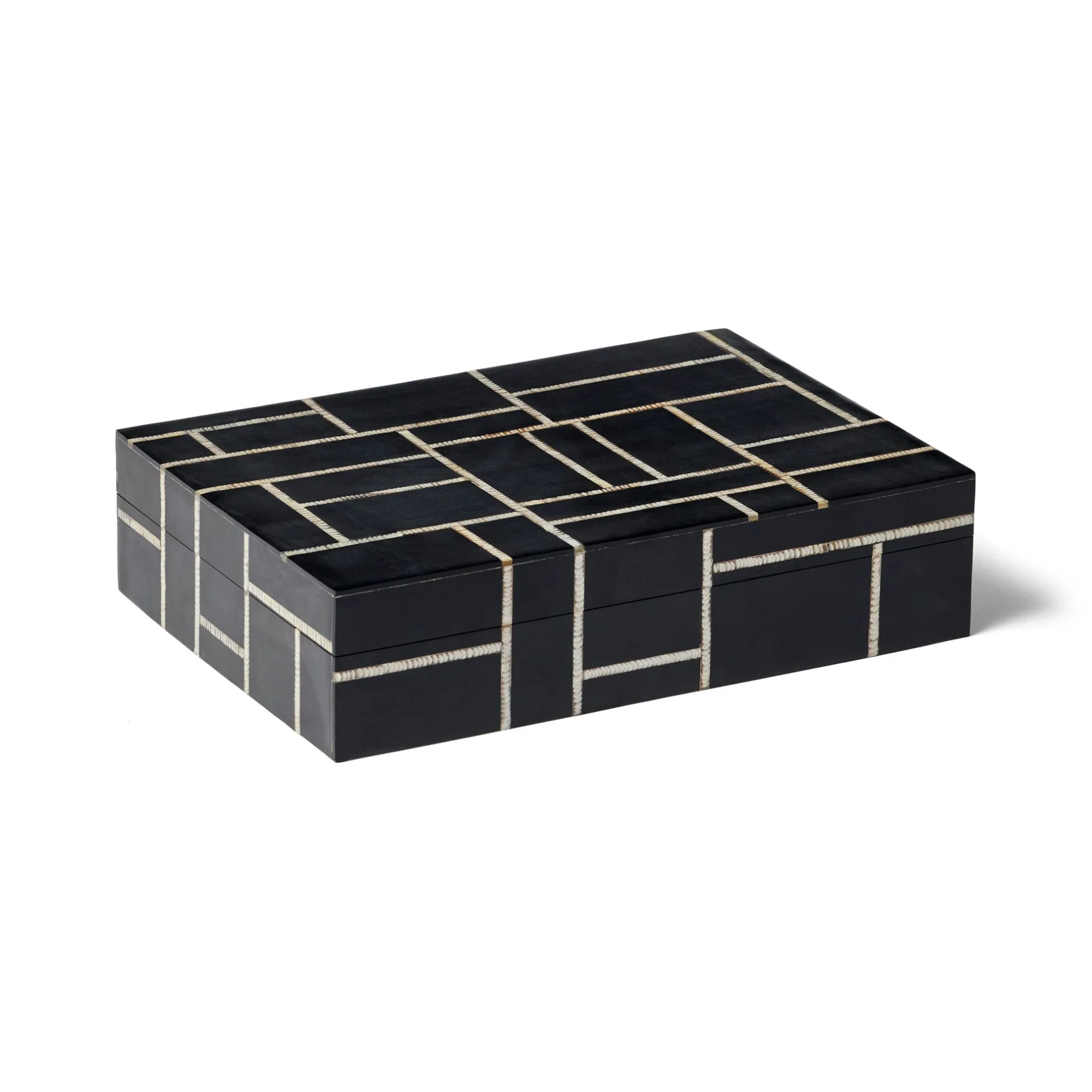 Fashion Horgans Omari Box Rectangle Black & Natural