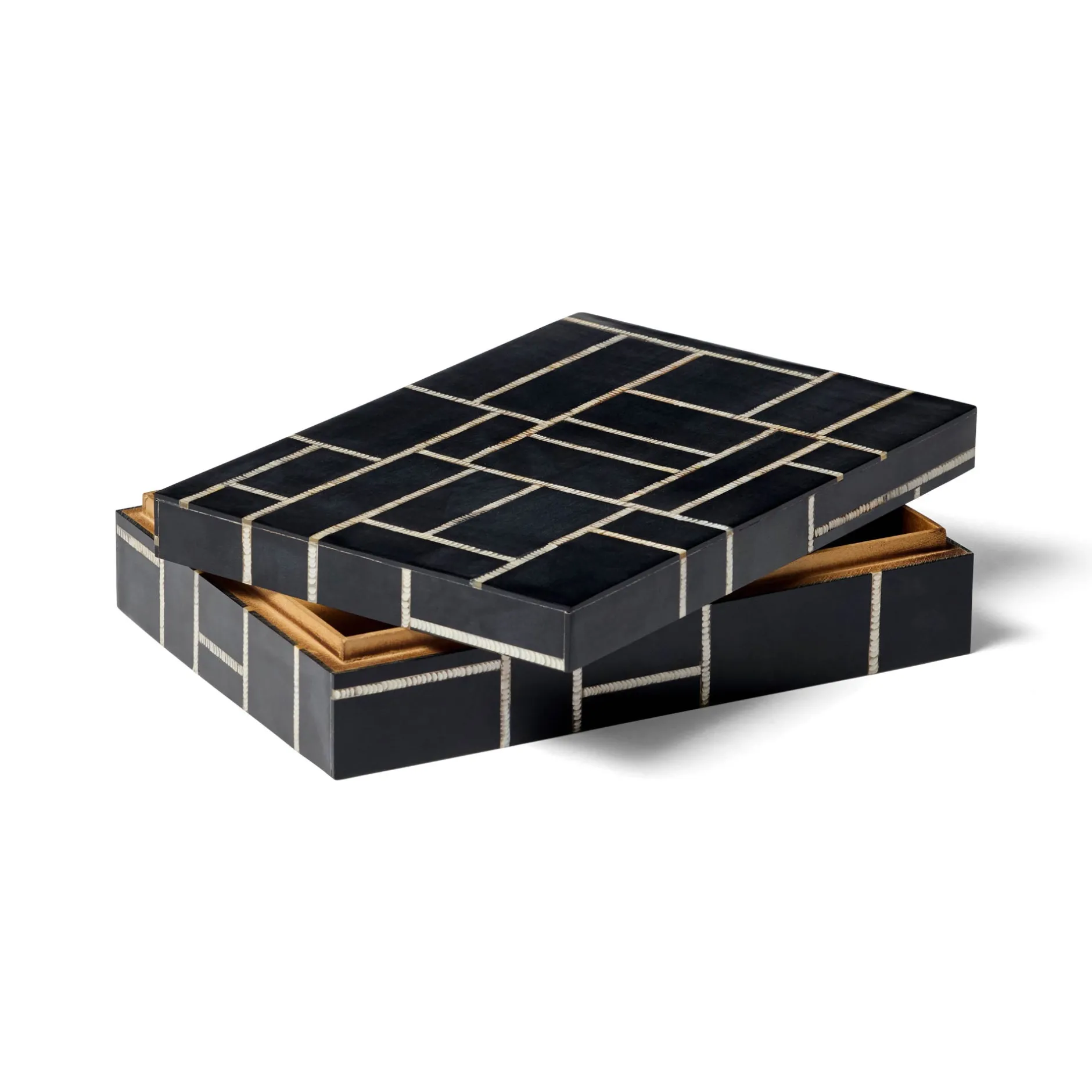Fashion Horgans Omari Box Rectangle Black & Natural