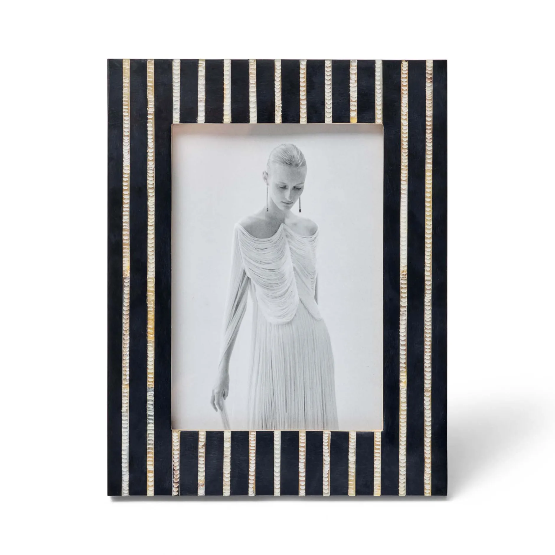 Fashion Horgans Omari Photo Frame 4 x 6 Black & Natural