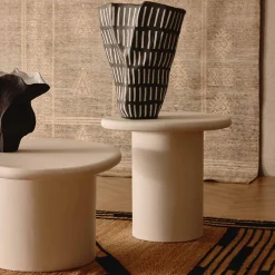 Discount Horgans Onde Outdoor Side Table White