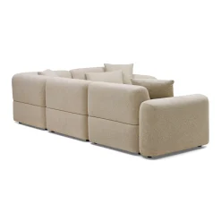 Outlet Horgans Pascal Modular Sofa 4 Seat Corner Biscuit