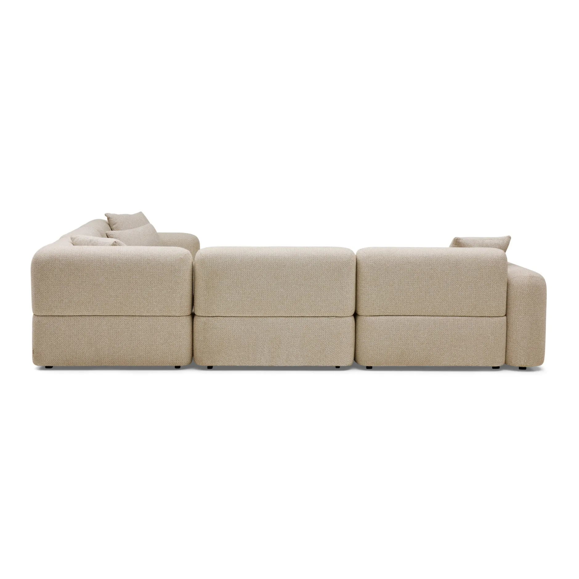 Fashion Horgans Pascal Modular Sofa 5 Seat Corner Biscuit