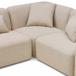Fashion Horgans Pascal Modular Sofa 5 Seat Corner Biscuit