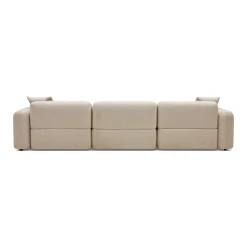 Clearance Horgans Pascal Modular Sofa 3 Seat with Ottoman Biscuit