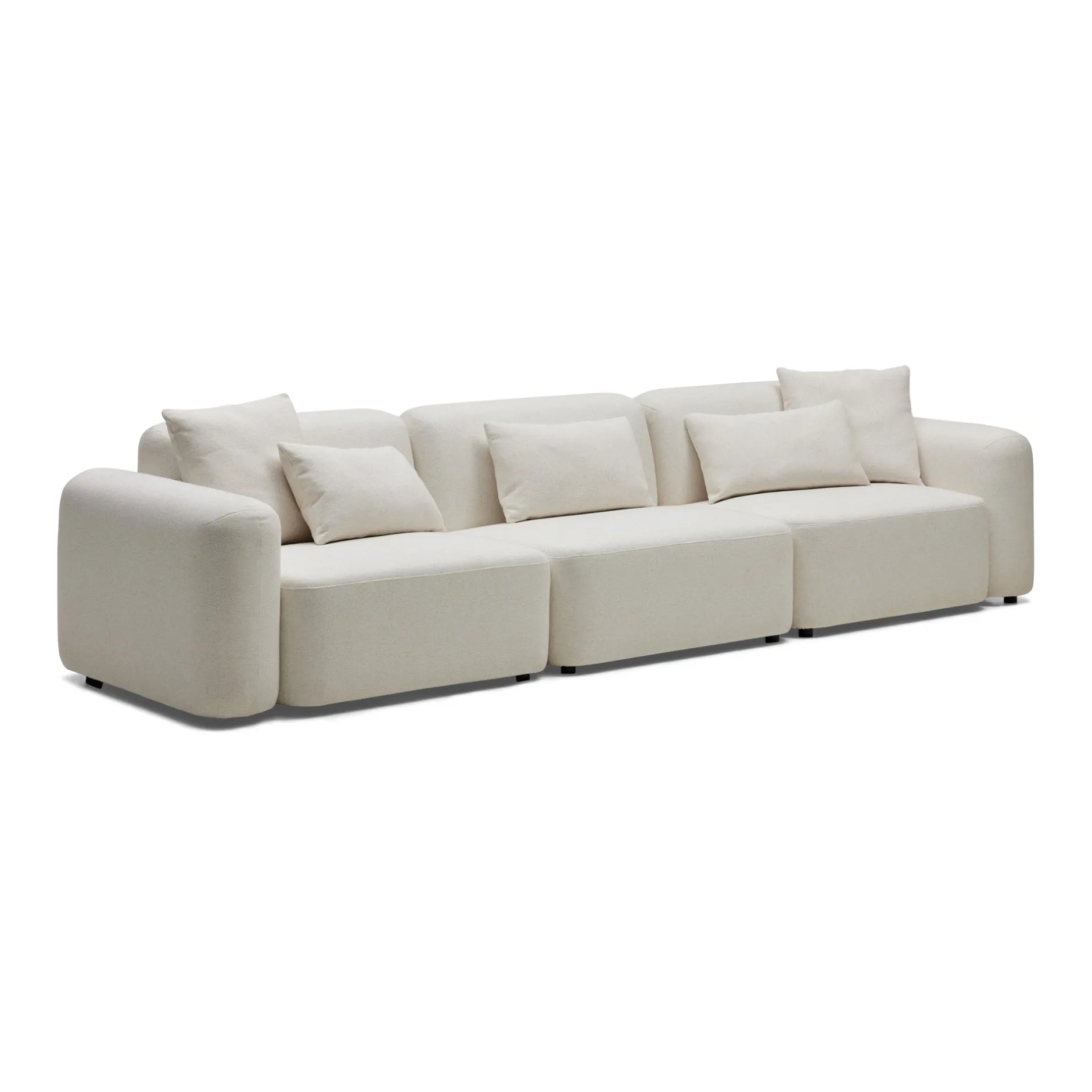 New Horgans Pascal Modular Sofa 3 Seat Ivory White