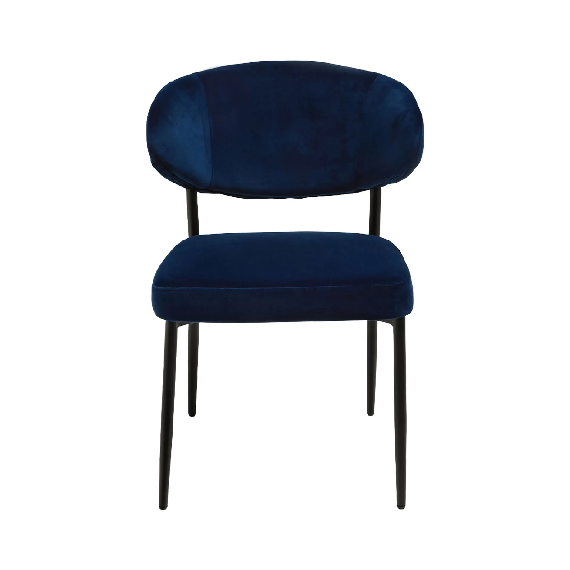 New Horgans Payton Dining Chair Navy Navy Velvet