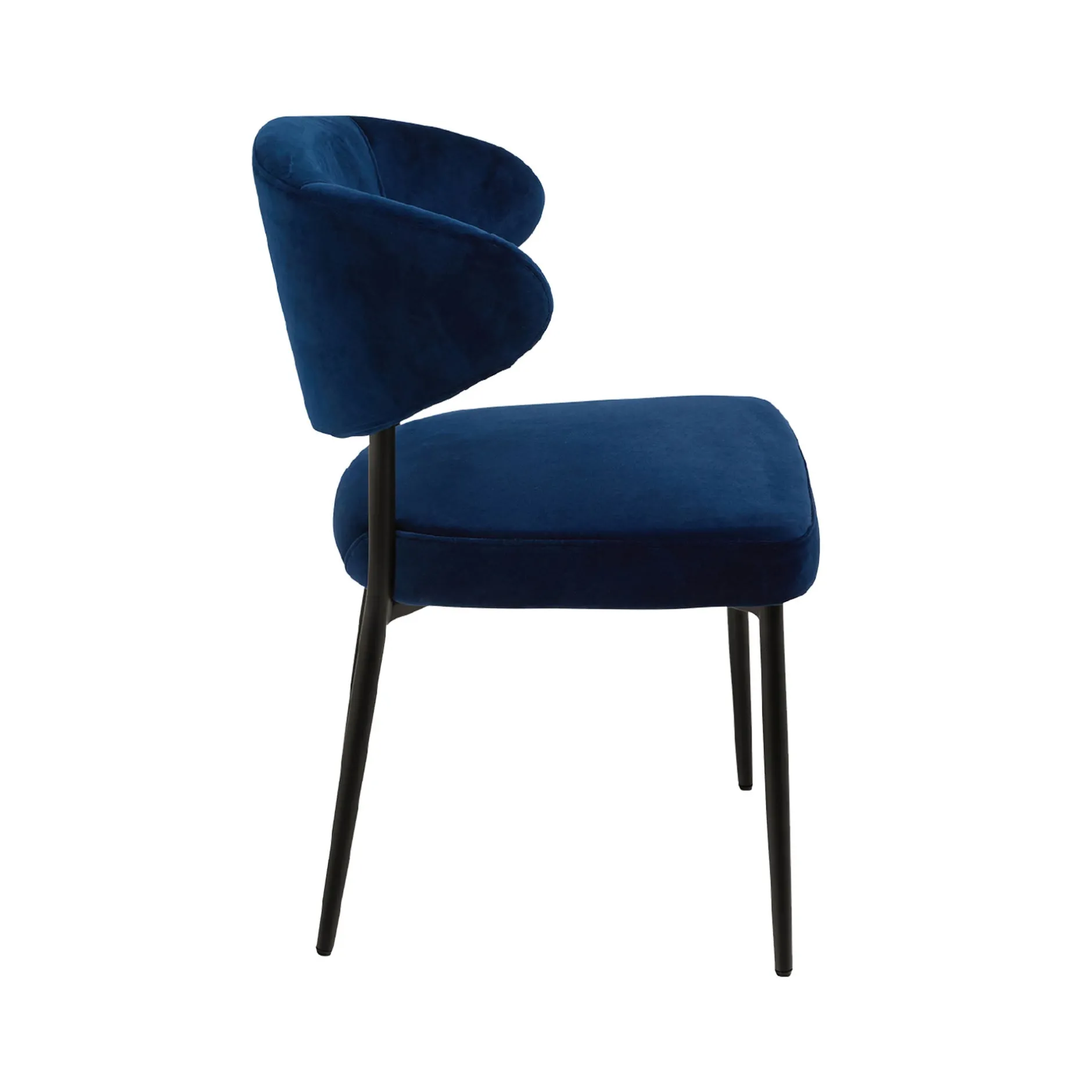 New Horgans Payton Dining Chair Navy Navy Velvet