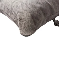 Outlet Horgans Pelle Leather Cushion Dark Grey 48x48 Dark Grey Leather