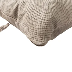 Sale Horgans Pelle Leather Cushion Light Grey 48x48 Light Grey Leather