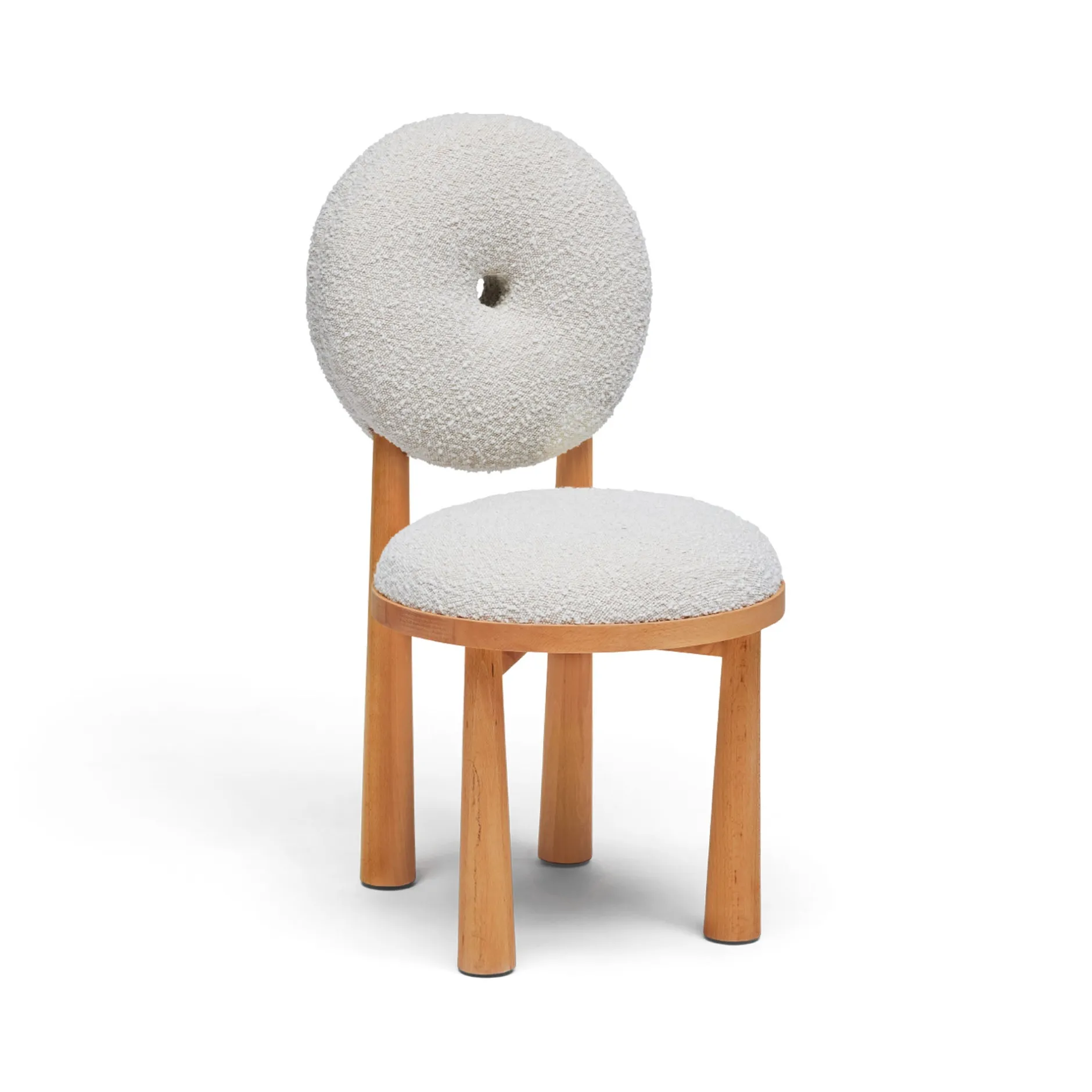Clearance Horgans Peta Dining Chair Cream Cream Boucle
