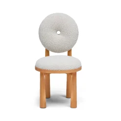 Clearance Horgans Peta Dining Chair Cream Cream Boucle