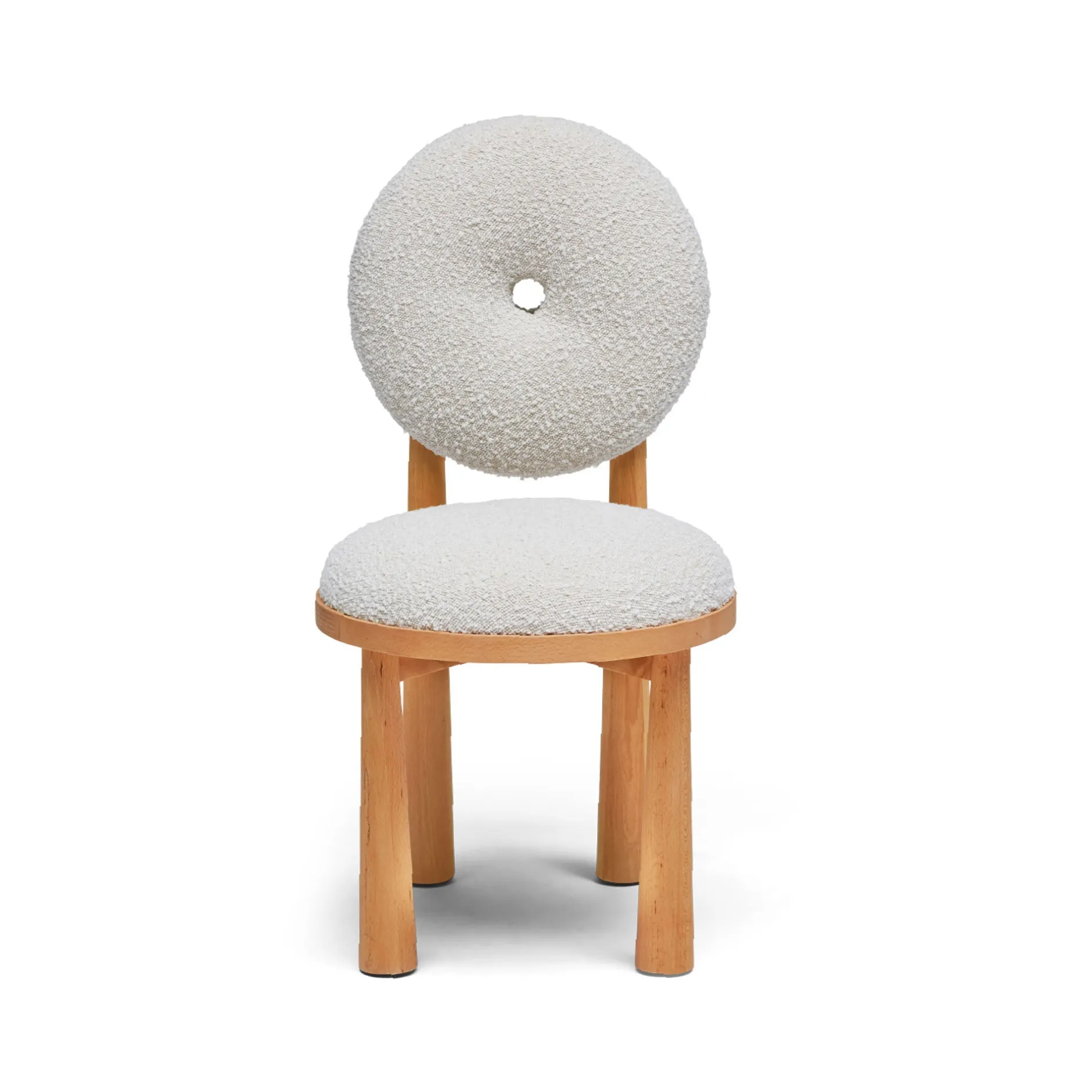 Clearance Horgans Peta Dining Chair Cream Cream Boucle