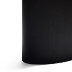 New Horgans Pippa Oval Dining Table Small Black