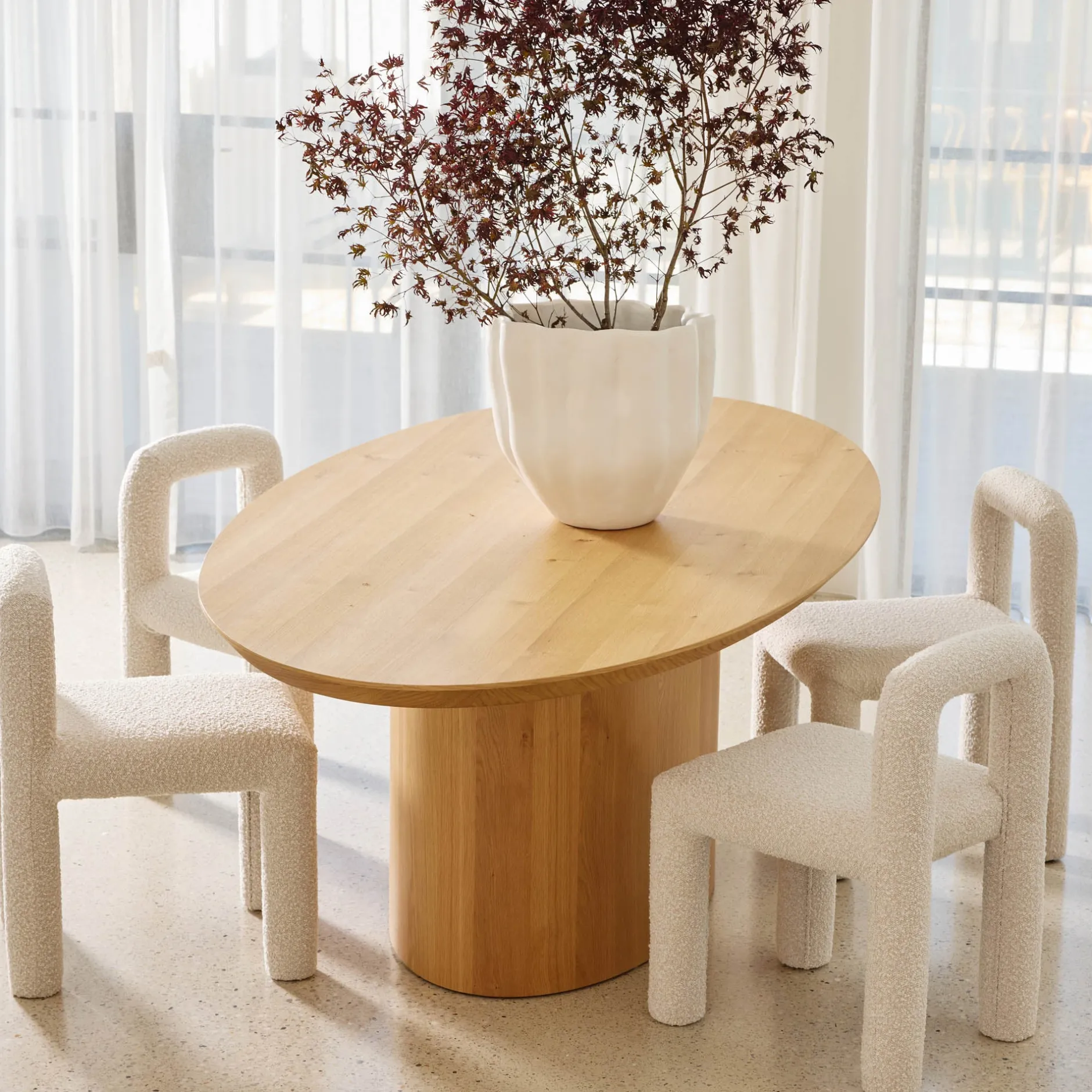 Fashion Horgans Pippa Oval Dining Table Small Natural