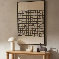 Outlet Horgans Pyke Framed Wall Art Beige & Black