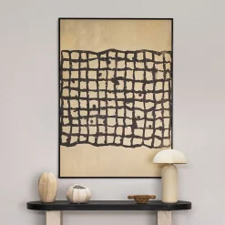 Outlet Horgans Pyke Framed Wall Art Beige & Black