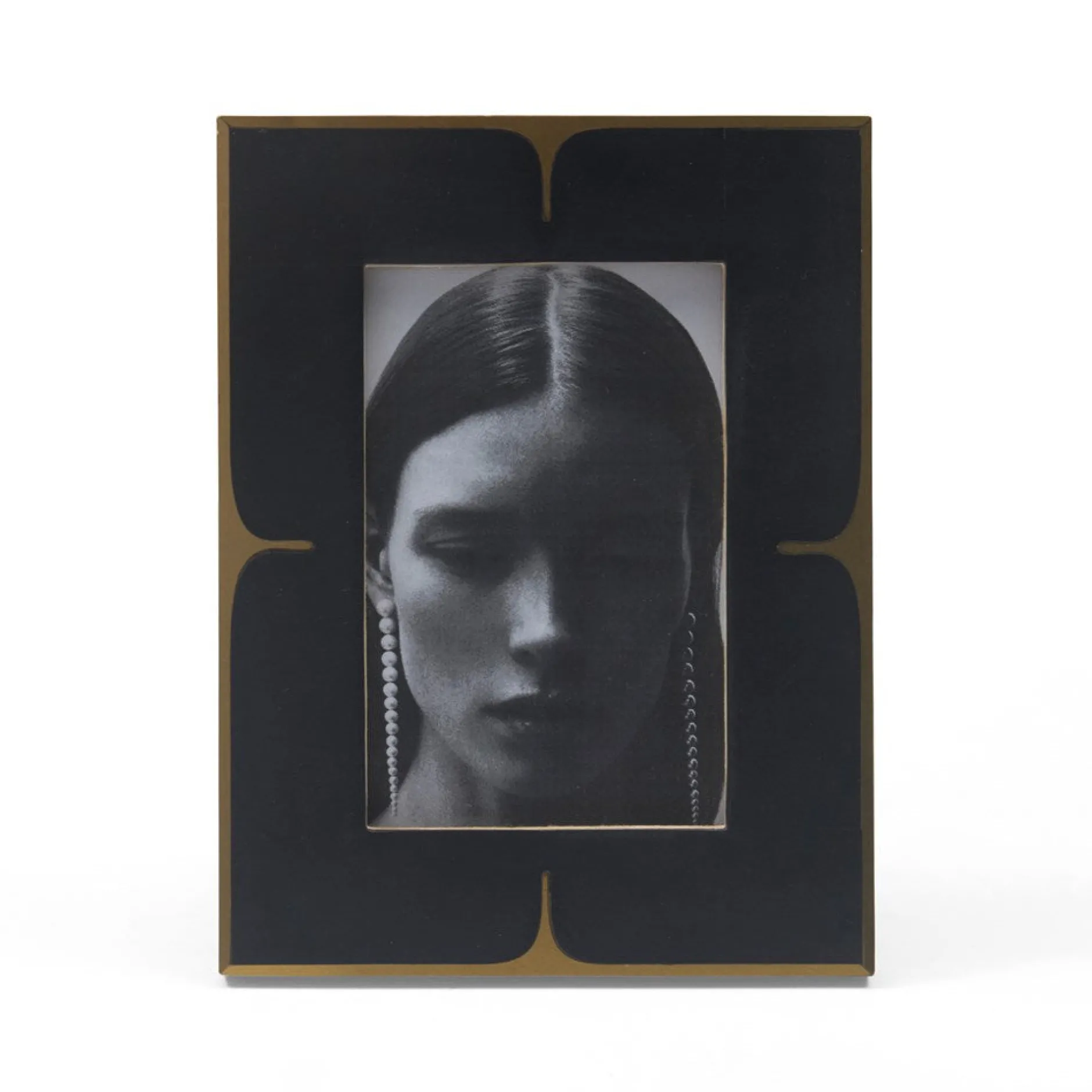 New Horgans Rani Photo Frame 4 x 6 Black & Gold