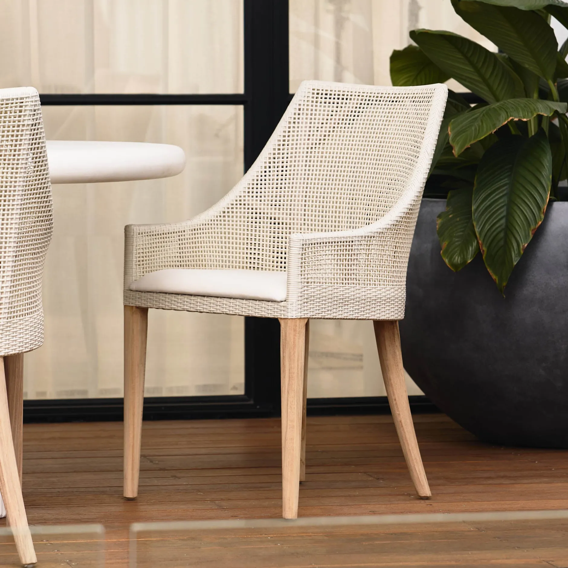 Best Horgans Remi Outdoor Dining Chair White