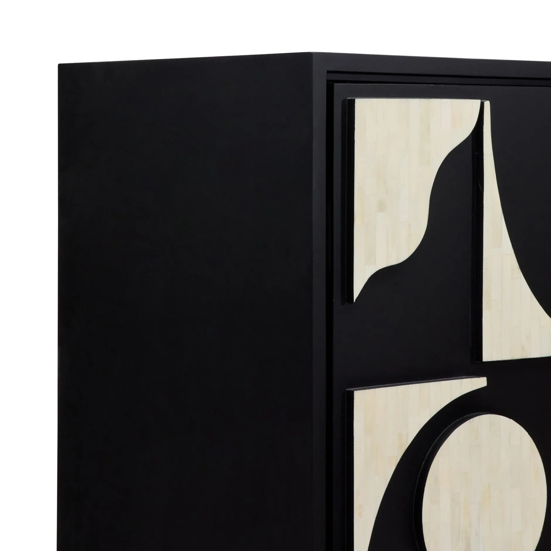 New Horgans Rives Bone Inlay Cabinet Black