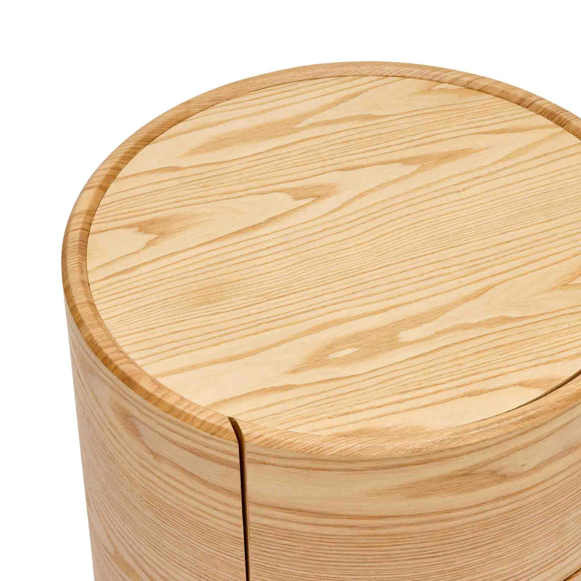 Clearance Horgans Rivo Round Bedside Ash Natural
