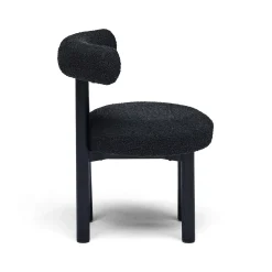 Best Horgans Rossi Dining Chair Black Black Boucle