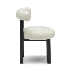 Fashion Horgans Rossi Dining Chair Ivory Ivory Boucle