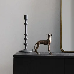 Hot Horgans Rudi Greyhound Sculpture Brass Brass Antique