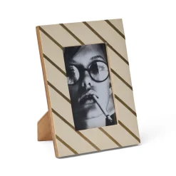 Discount Horgans Sanda Photo Frame 4 x 6 Cream & Brass